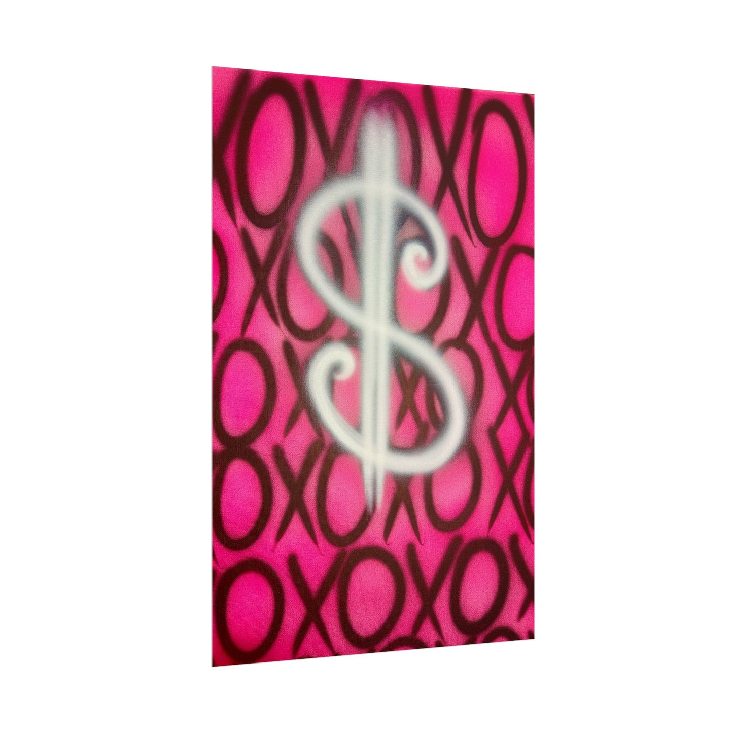 "money dream$" airbrush rolled print