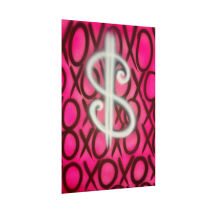 "money dream$" airbrush rolled print