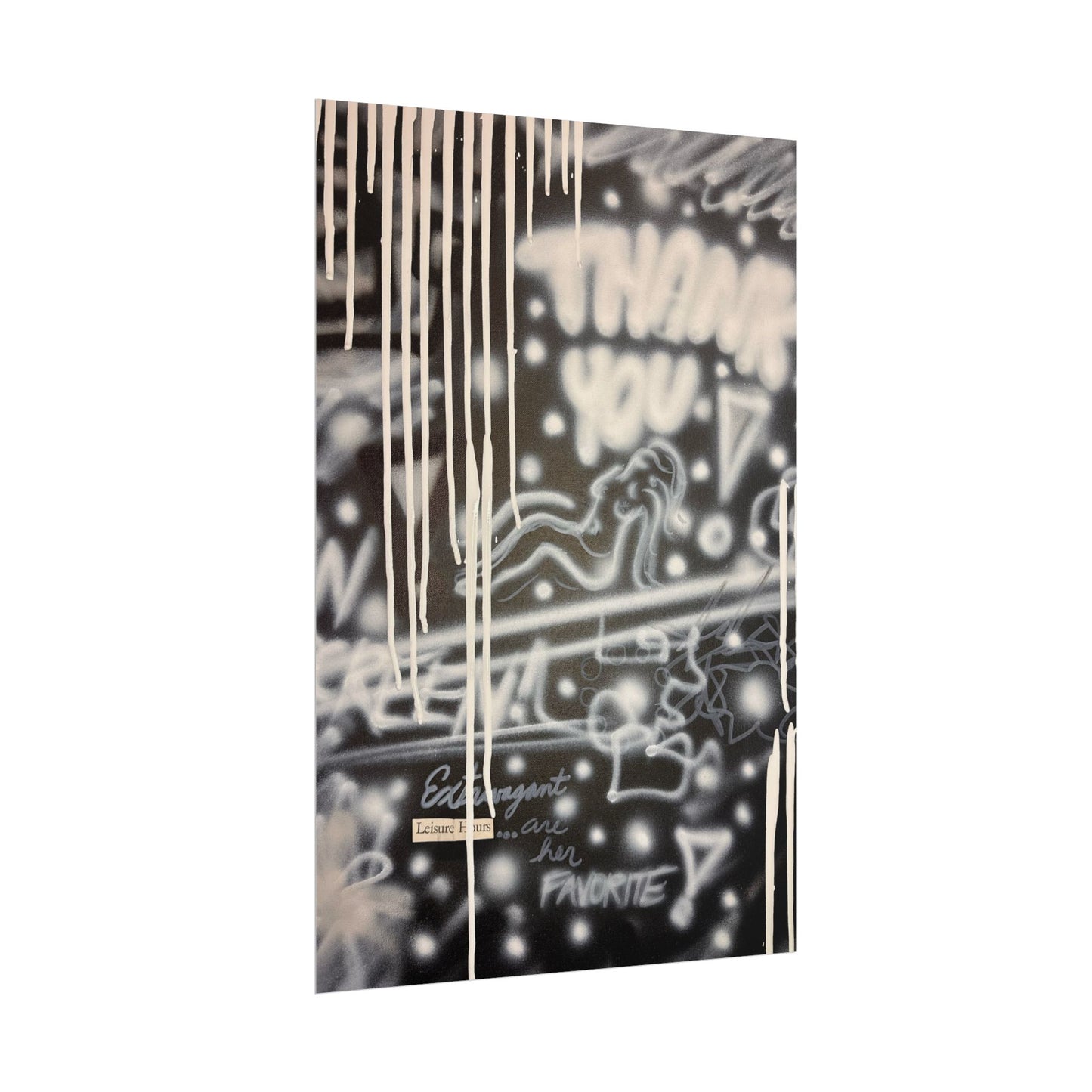 "extravagant leisure" airbrush rolled print