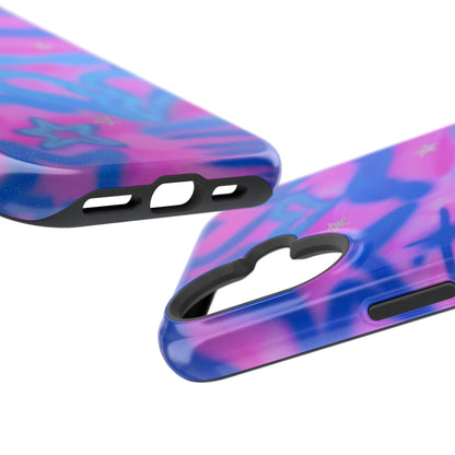 MagSafe "blue camo" airbrush iPhone case