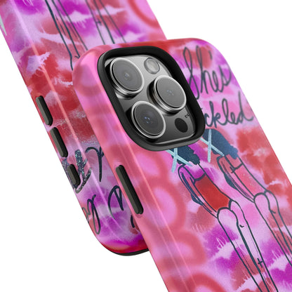 "tickled pink" airbrush iPhone case