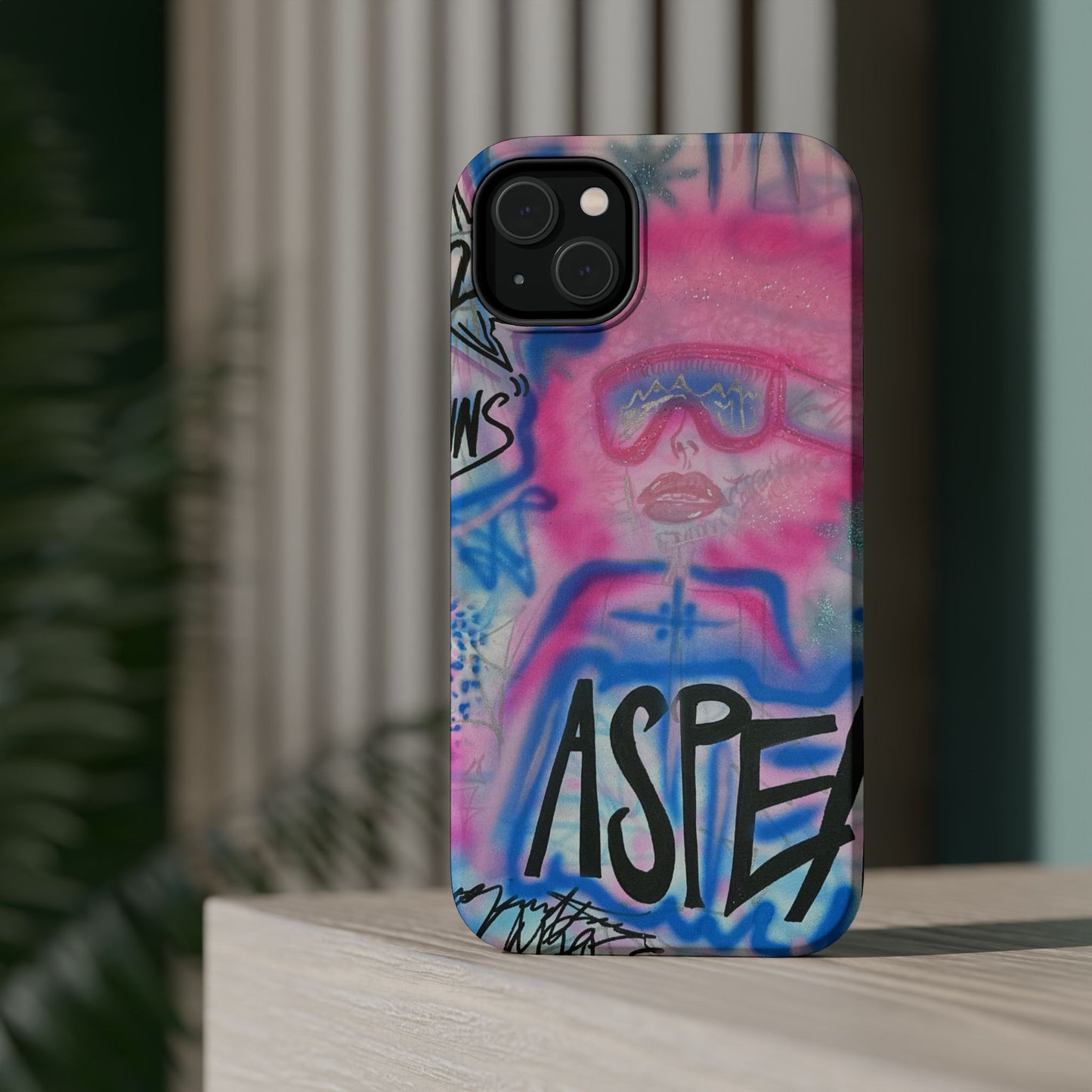 MagSafe "aspen aspirations" airbrush iPhone case