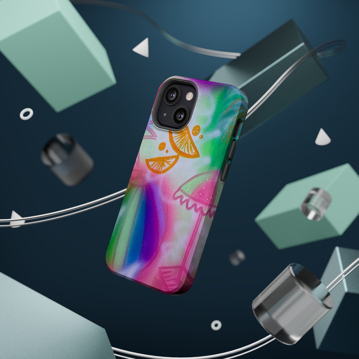 MagSafe "on the beach" airbrush iPhone case