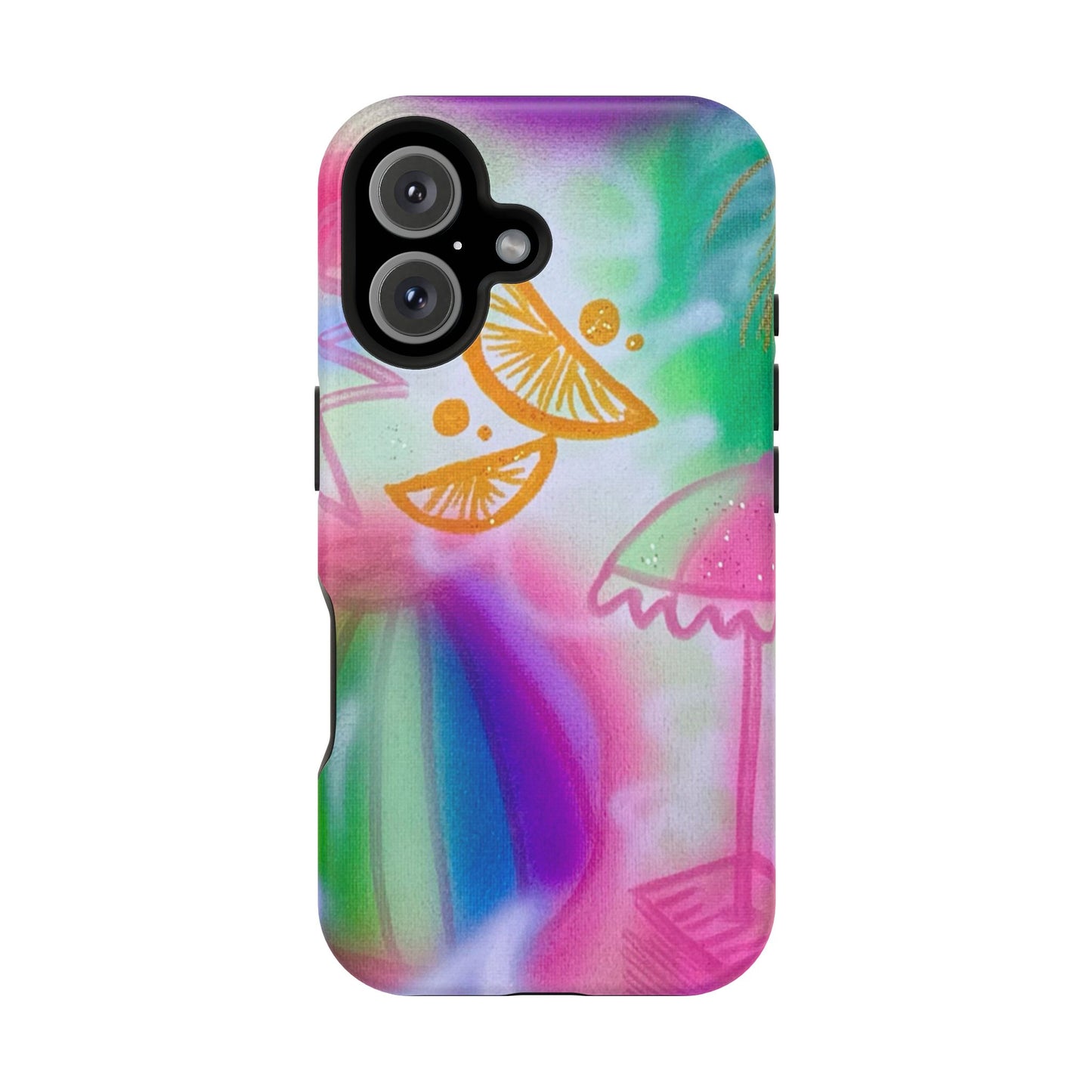 MagSafe "on the beach" airbrush iPhone case