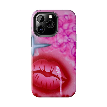 "glitter aura" airbrush iPhone case