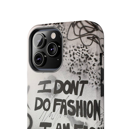 "i am fashion" airbrush iPhone case