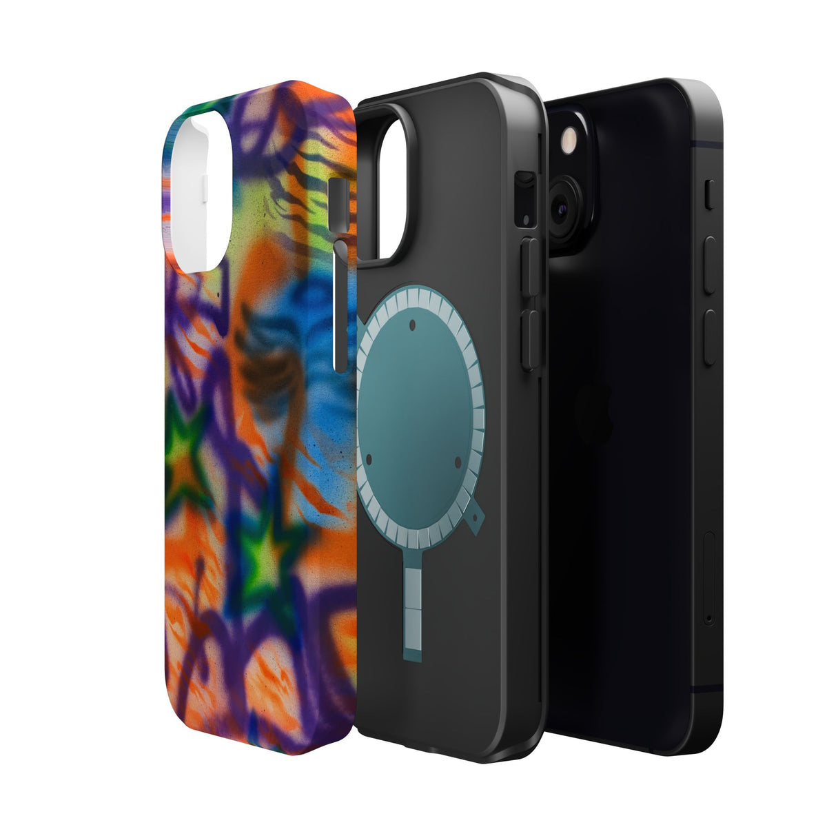 MagSafe "streetwear angel" airbrush iPhone case