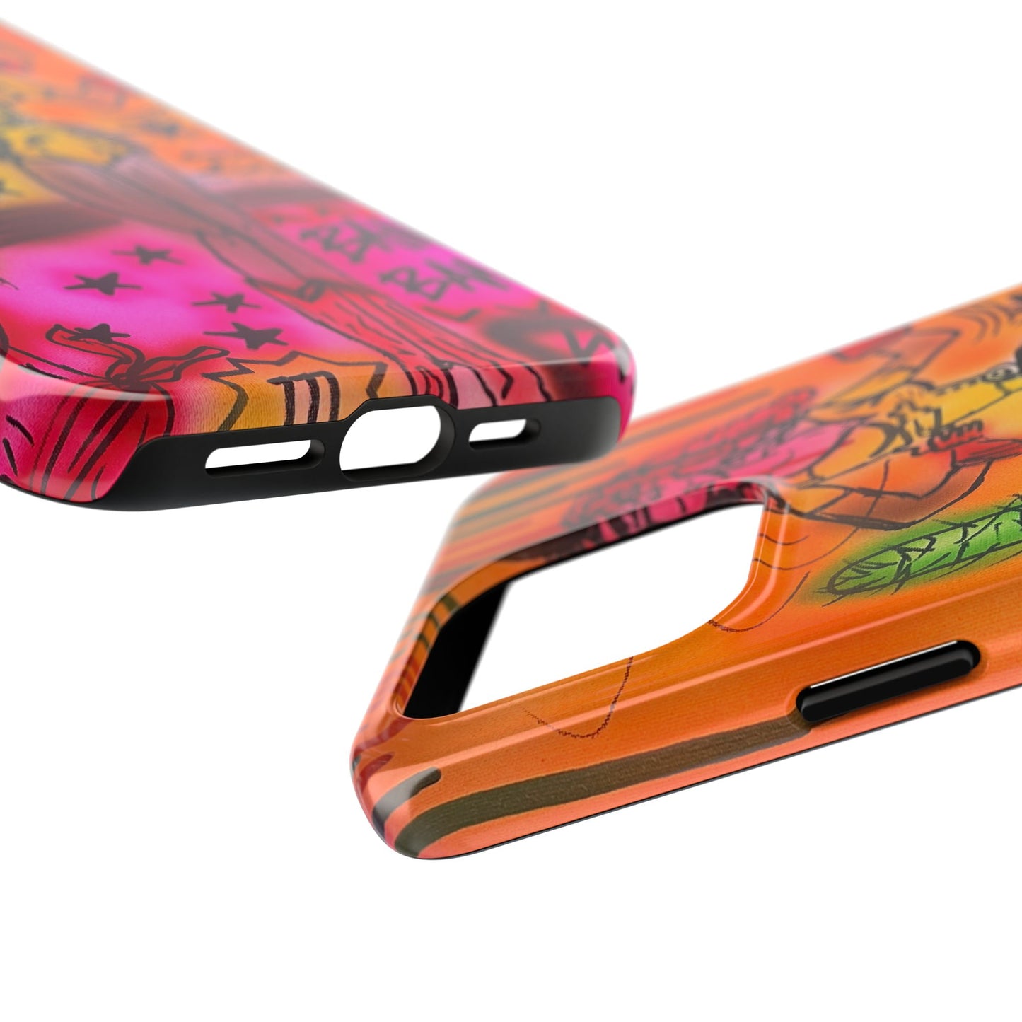 "wild, wild west" airbrush iPhone case