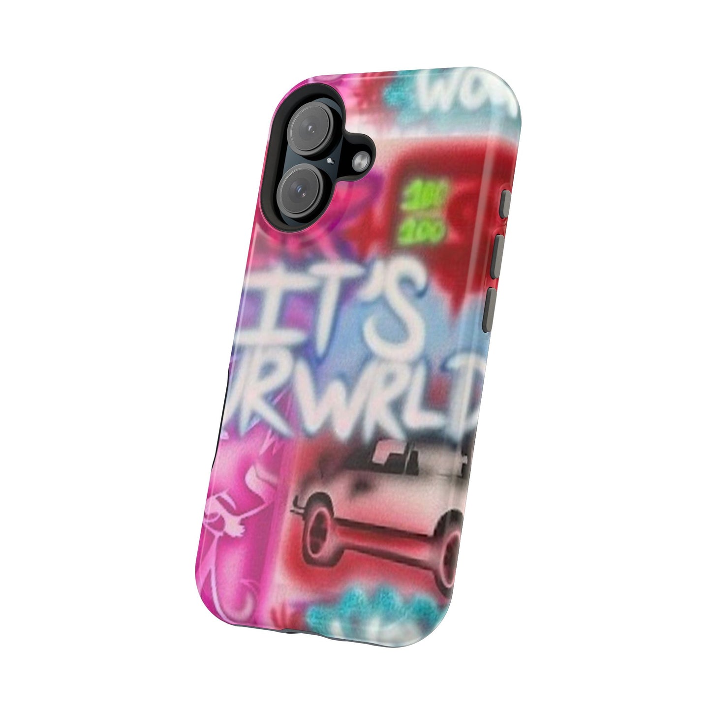 MagSafe „its ur WRLD“ Airbrush iPhone Hülle
