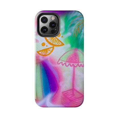 "on the beach" airbrush iPhone case