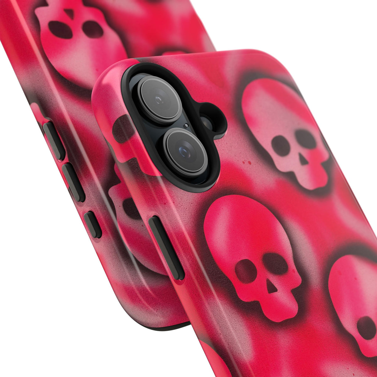 "pink skully" airbrush iPhone case