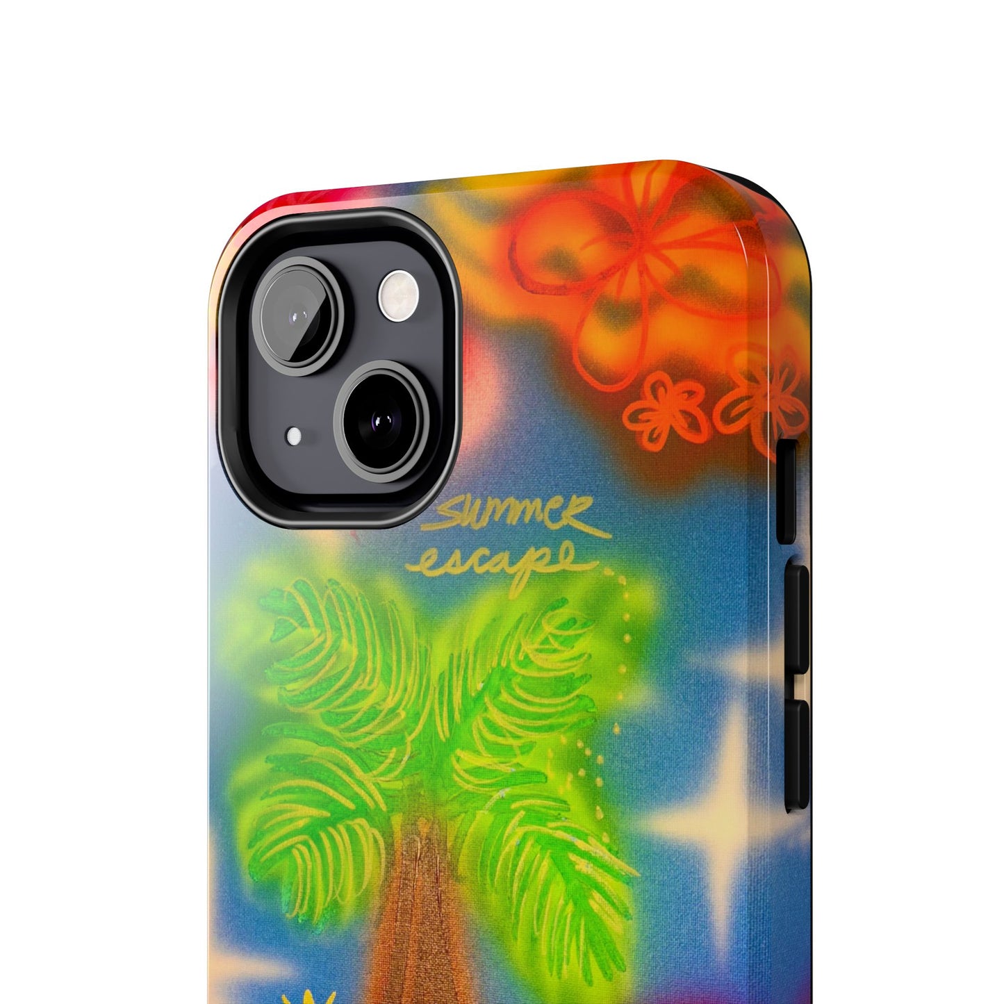 "neon blue palms" airbrush iPhone case