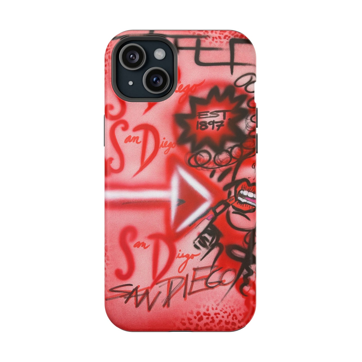 MagSafe "San Diego" Airbrush iPhone-Hülle