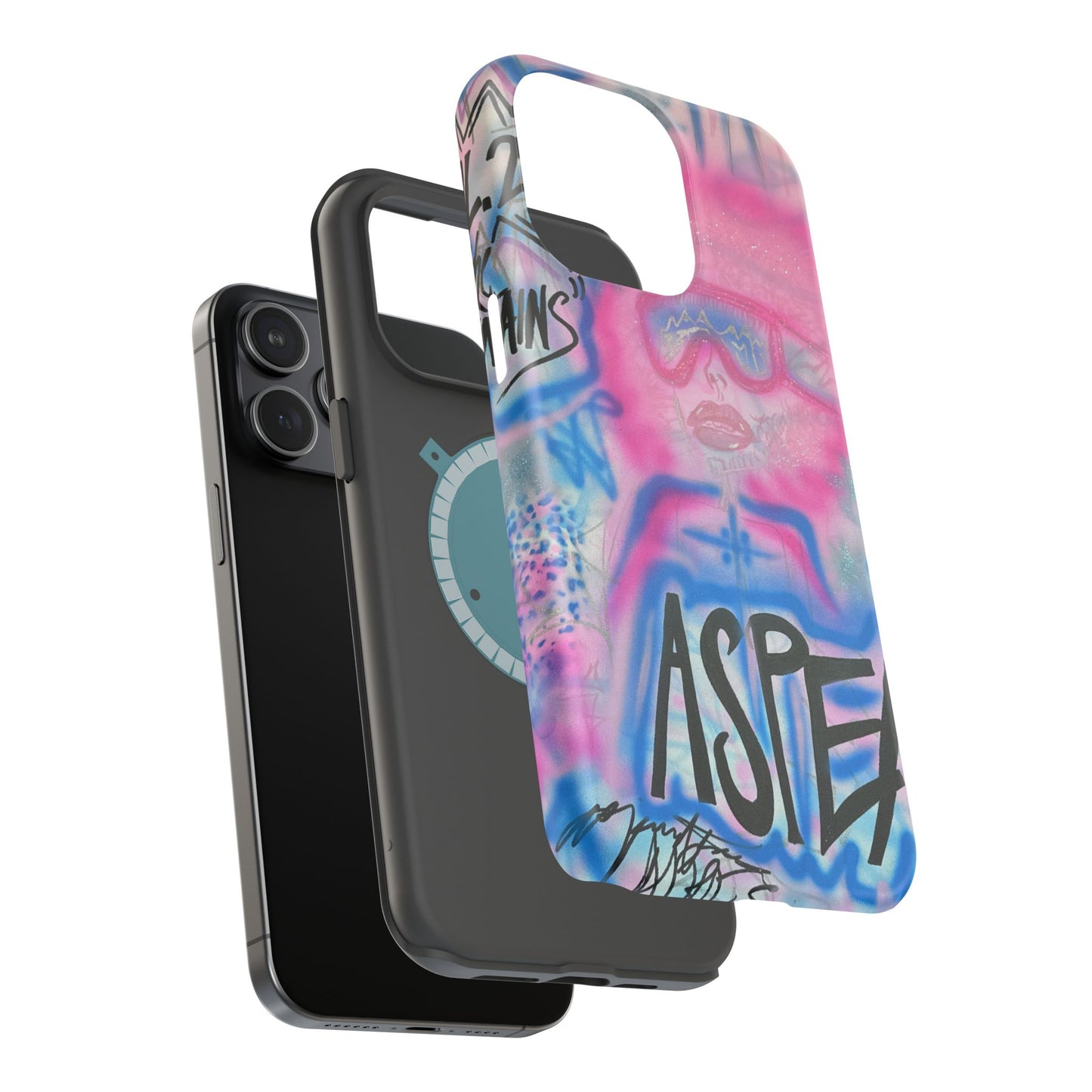 MagSafe "aspen aspirations" airbrush iPhone case