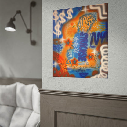 "syracuse, ny" airbrush rolled print