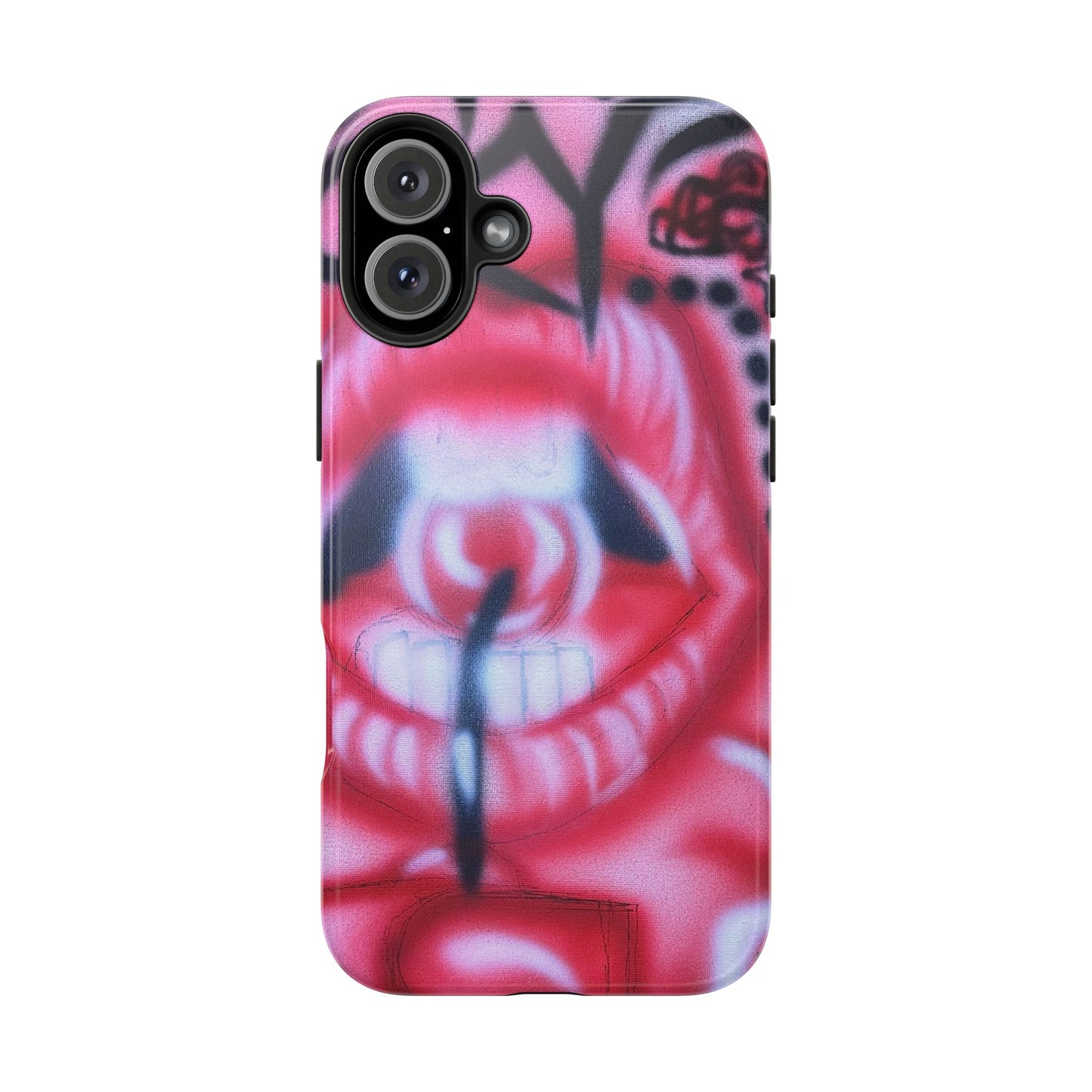"be happy go lucky" airbrush iPhone case