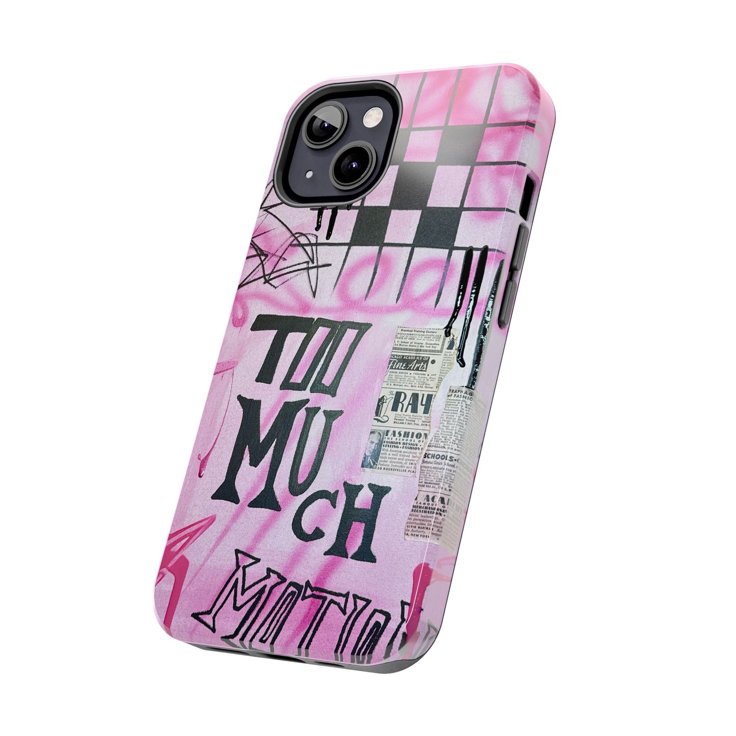 "too much motion" airbrush iPhone case