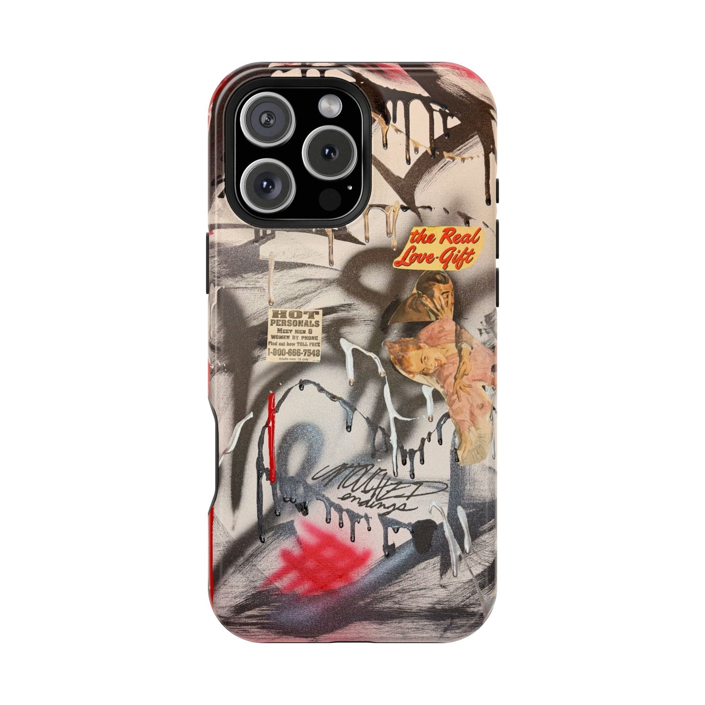 MagSafe "real love" airbrush iPhone case