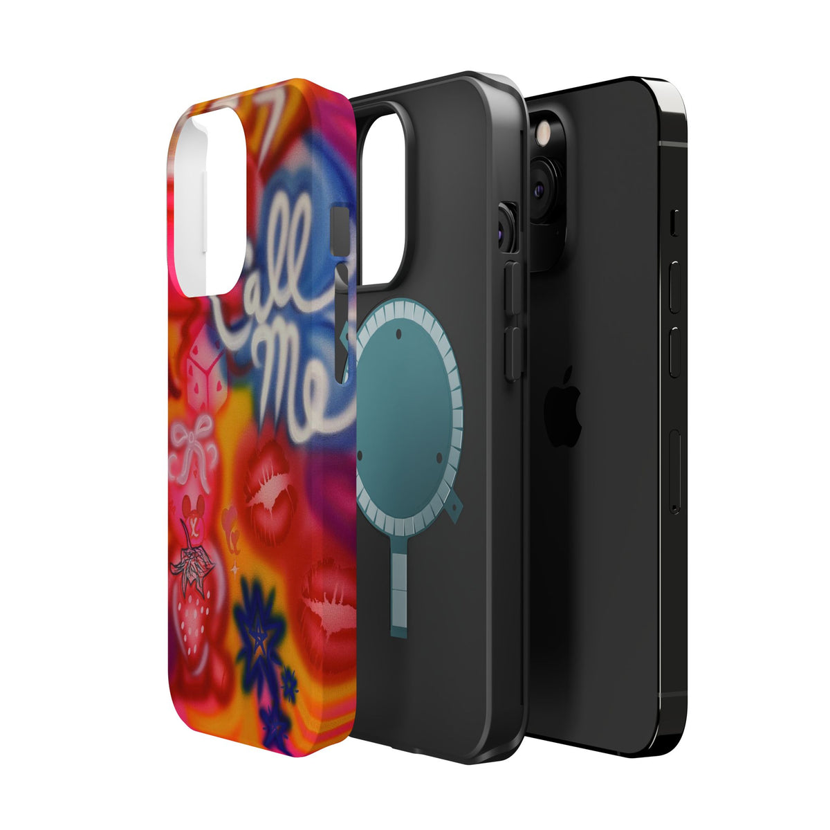 MagSafe "CALL ME!" airbrush iPhone case