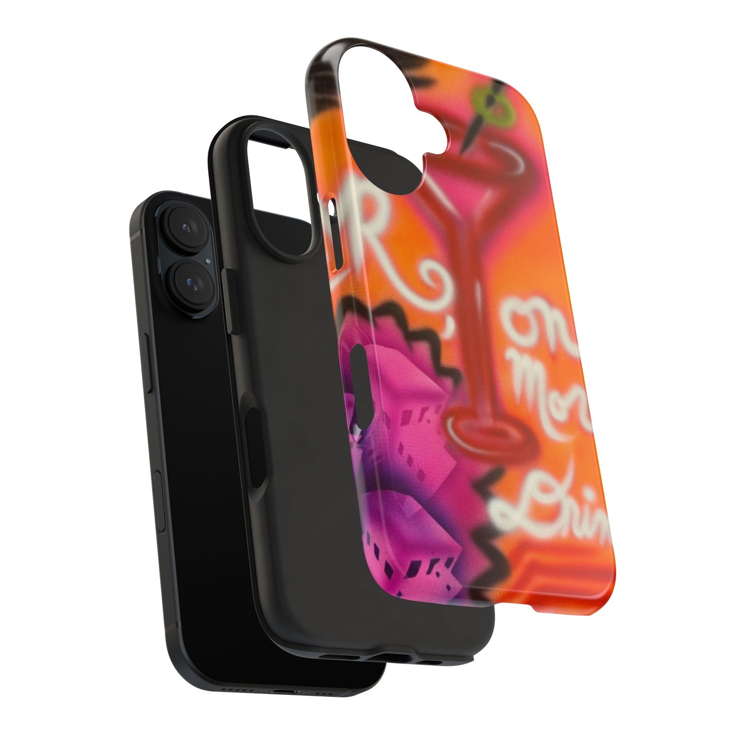 "one more drink!" airbrush iPhone case