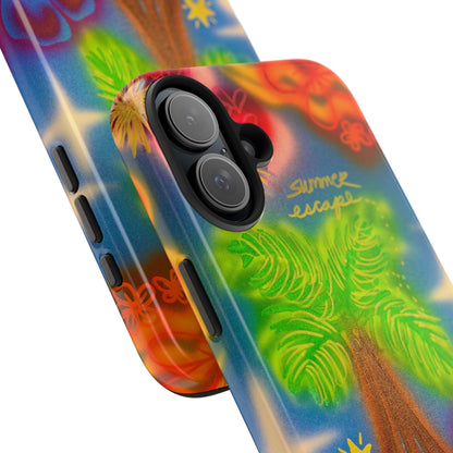 "neon blue palms" airbrush iPhone case