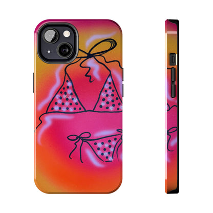 "glitter bikini" airbrush iPhone case