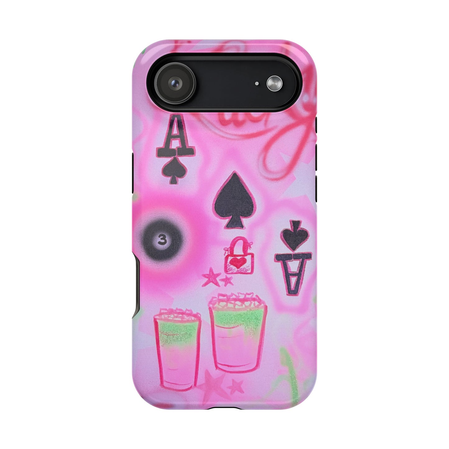 MagSafe "lucky ace" airbrush iPhone case