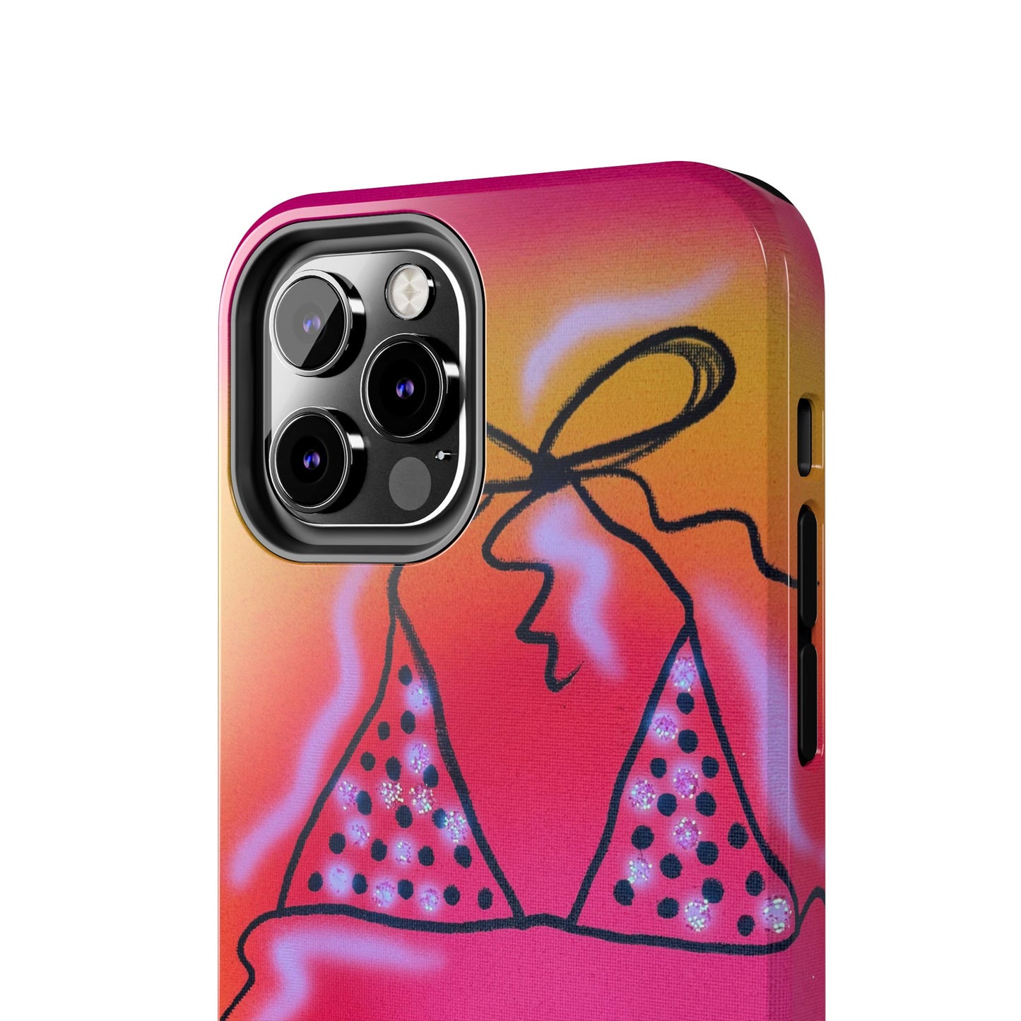 "glitter bikini" airbrush iPhone case