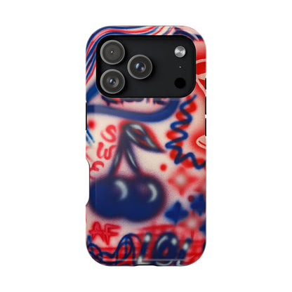 MagSafe „Kiss me“ Airbrush iPhone-Hülle