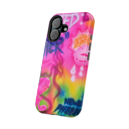 MagSafe "wanted" airbrush iPhone case