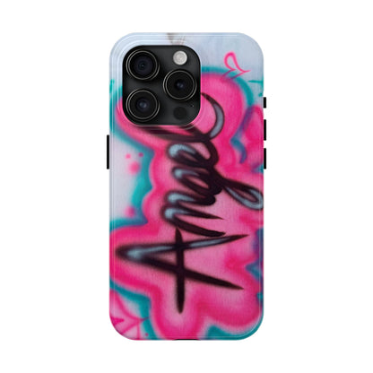 "angel" airbrush iPhone case