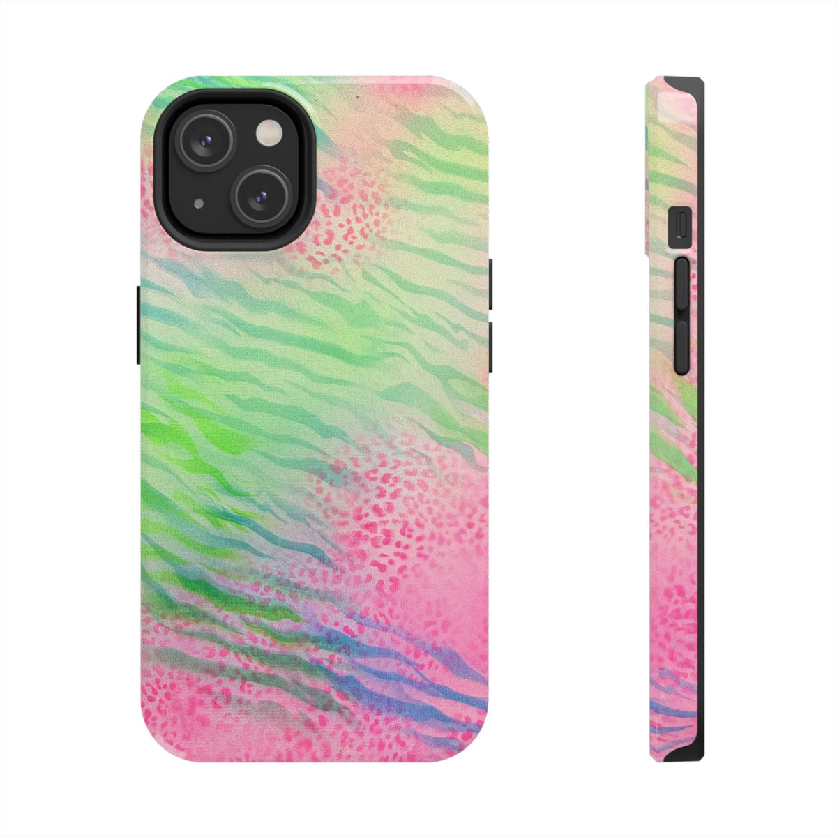 "teal cheetah" airbrush iPhone case