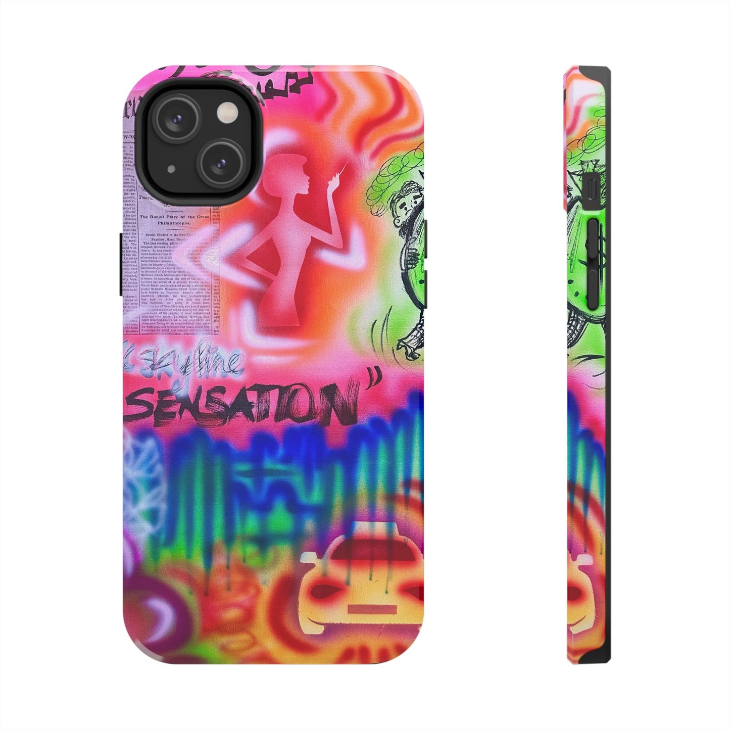 "skyline sensation" airbrush iPhone case