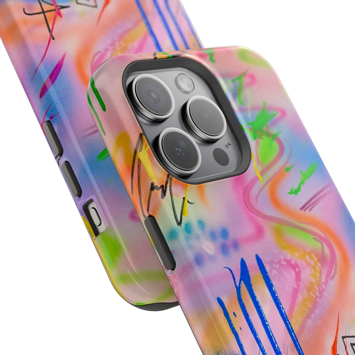 MagSafe "neon haze" airbrush iPhone case