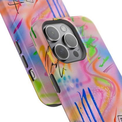 MagSafe "neon haze" airbrush iPhone case