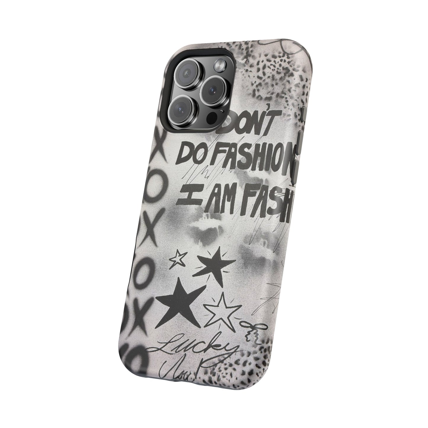 MagSafe "i am fashion" airbrush iPhone case