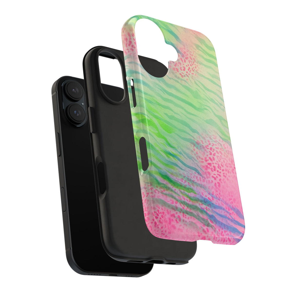 "teal cheetah" airbrush iPhone case