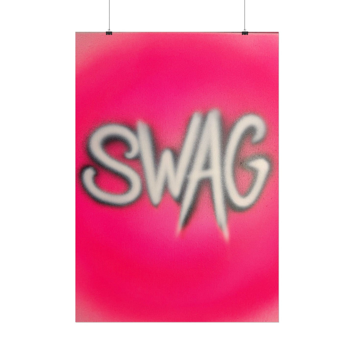 "SWAG" airbrush rolled print