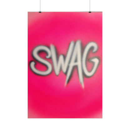 "SWAG" airbrush rolled print