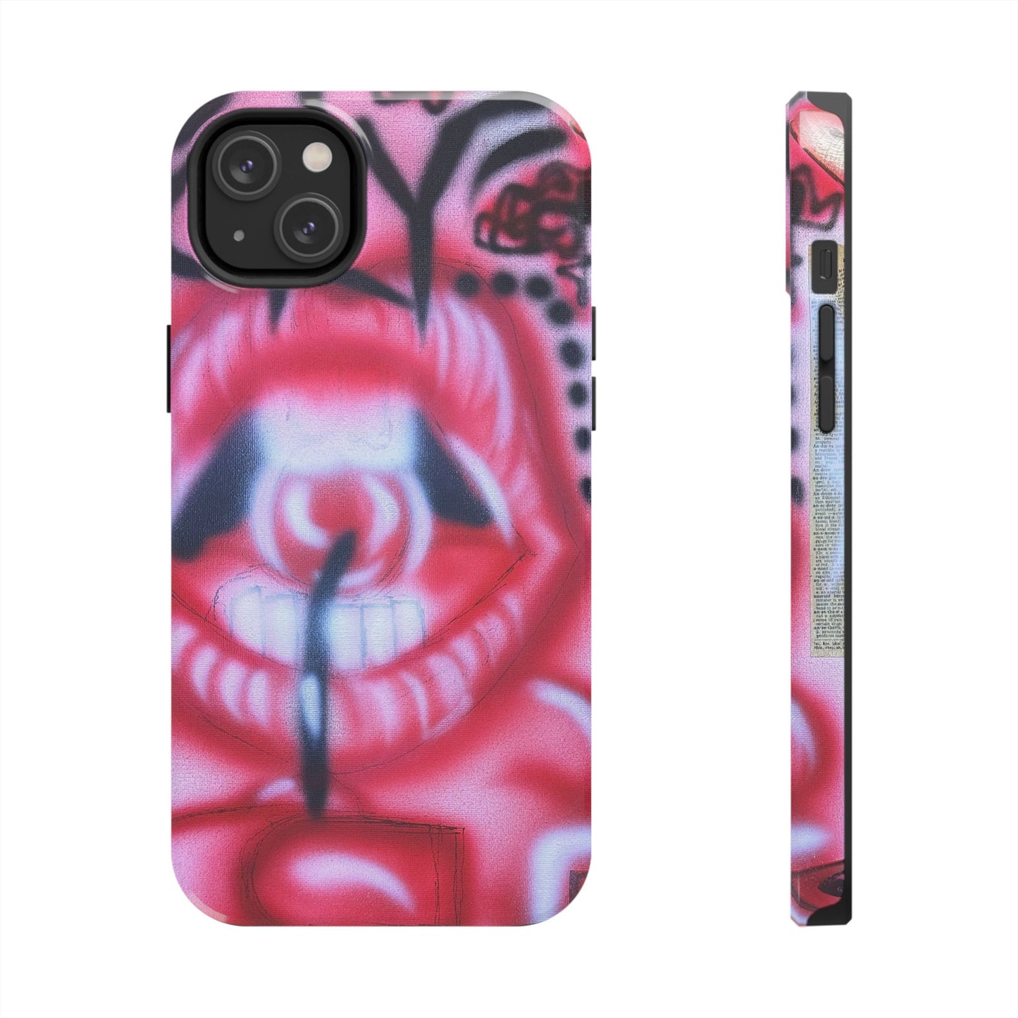 "be happy go lucky" airbrush iPhone case