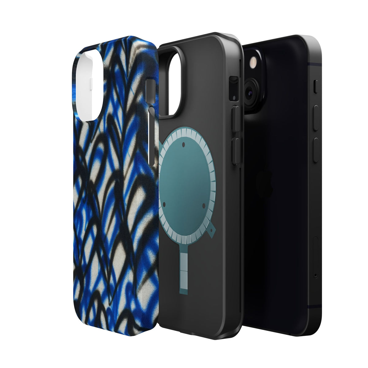 MagSafe "abstract hearts" airbrush iPhone case