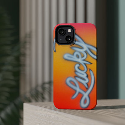 MagSafe "lucky" airbrush iPhone case