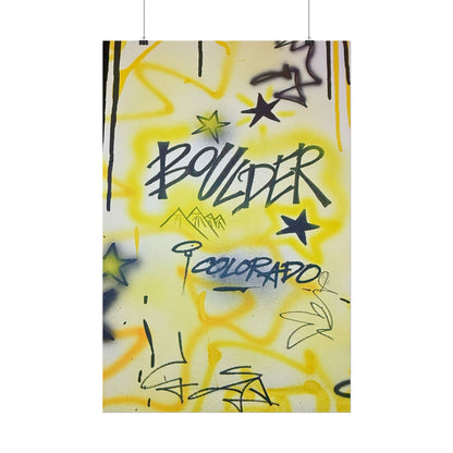"boulder" airbrush rolled print