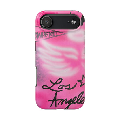 "pink angel wings" airbrush iPhone case