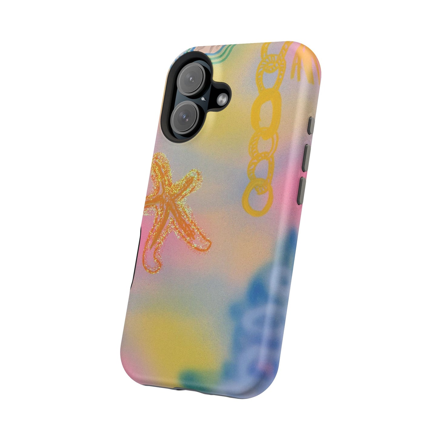 MagSafe "sweet starfish" airbrush iPhone case
