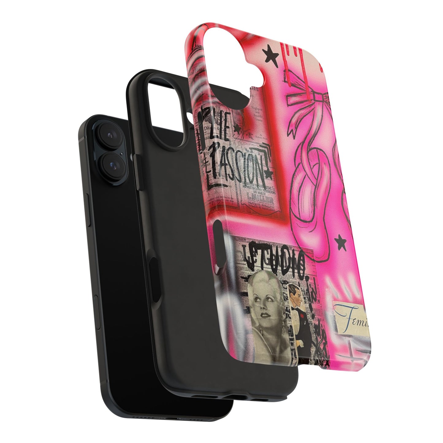 "plié passion” airbrush iPhone case