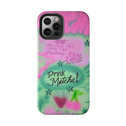 "matcha!" airbrush iPhone case