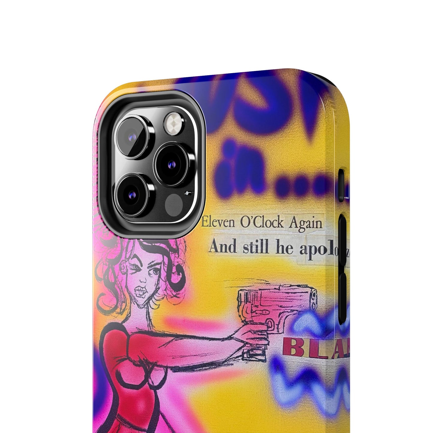 "spiraling thoughts" airbrush iPhone case