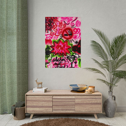 "in the 212" airbrush rolled print