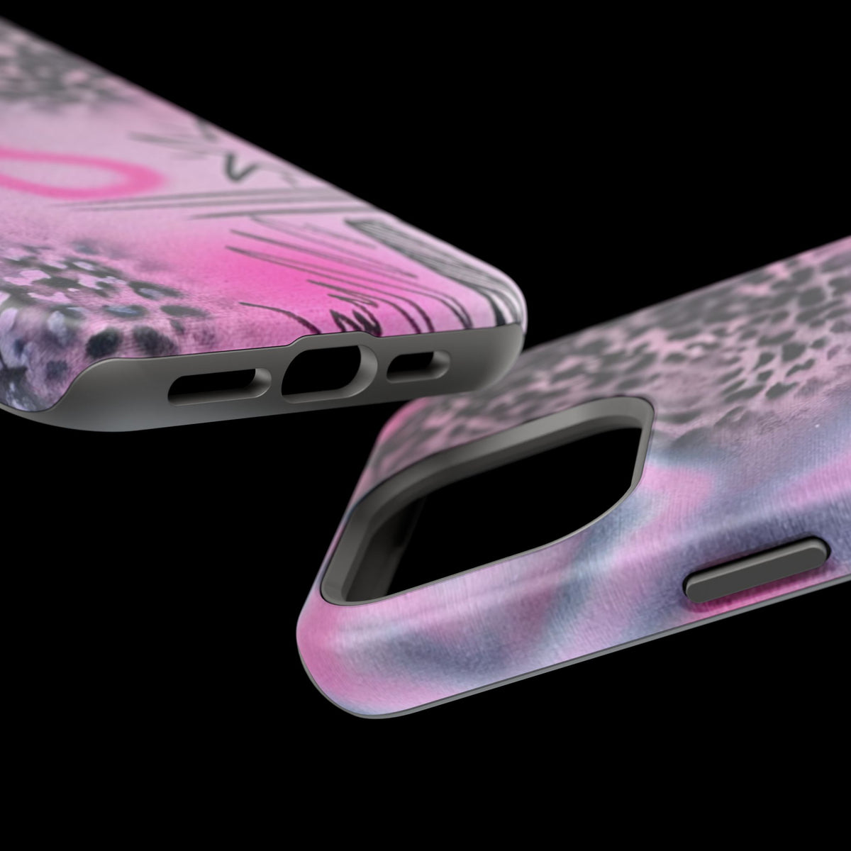 MagSafe "onyx cheetah" Airbrush iPhone Hülle